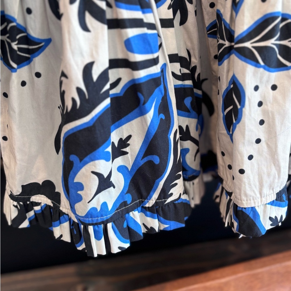 Maude Vivante Ollie Dress Blue White sz M - Picture 8 of 11